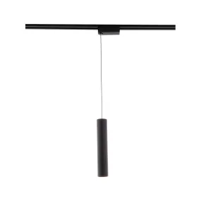 Silo LED Pendant Head 20W 3000K, Halo, Black with White Collar