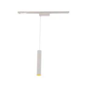 Silo LED Pendant Head 20W 3500K, Halo, White with Gold Collar