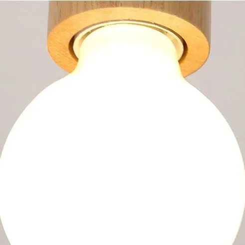 Simple Solid Wood Art Track Spotlight Bathroom Mirror Front Light LED Restaurant Ceiling Light