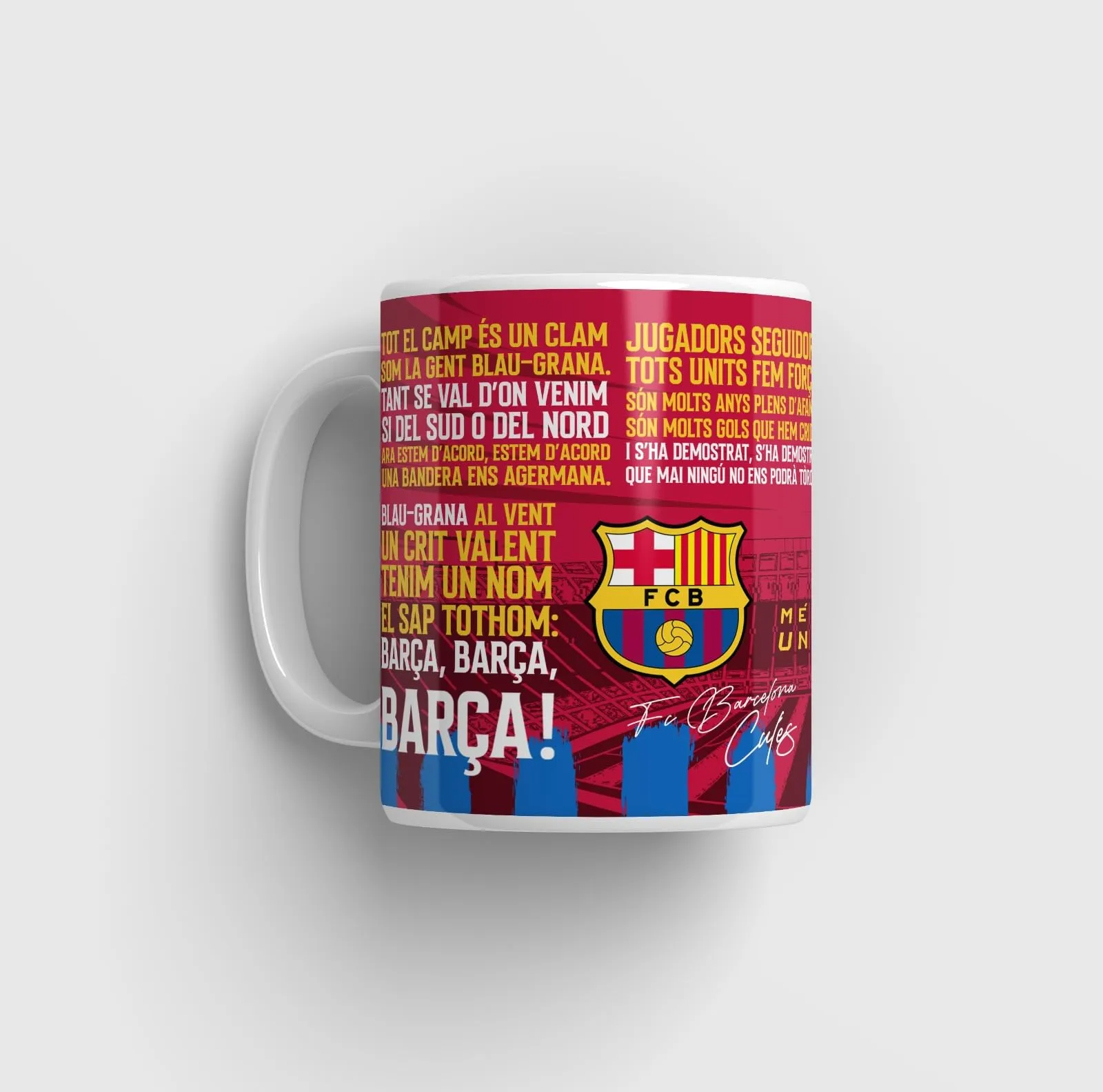 SINCE 7 STORE Barcelona Gift Box Includes: Mug, Double Sided Keychain, Key-TAG - Gift for Barca Fans - The Ultimate Fan Collection