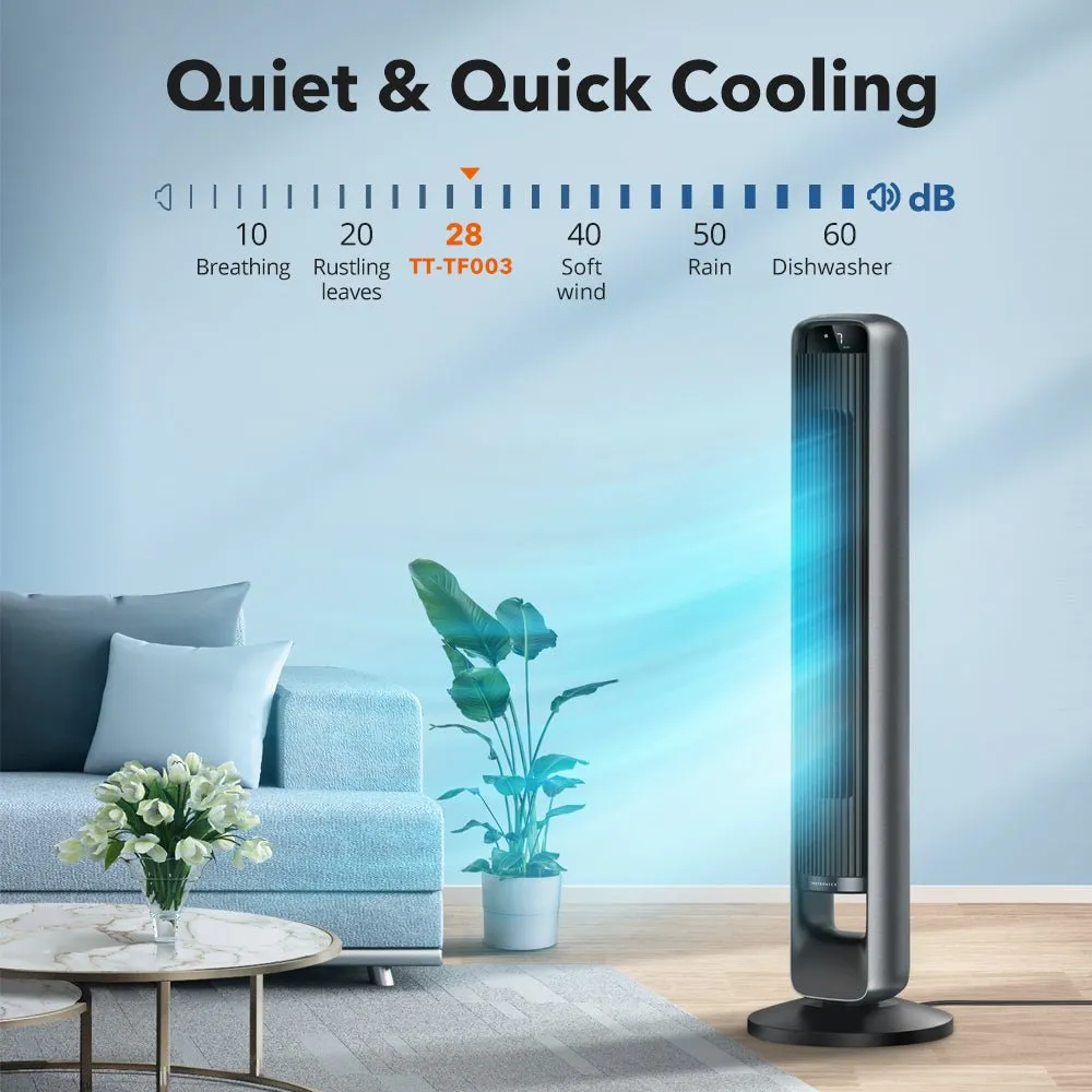 Smart Tower Fan - 120 Degree Oscillating