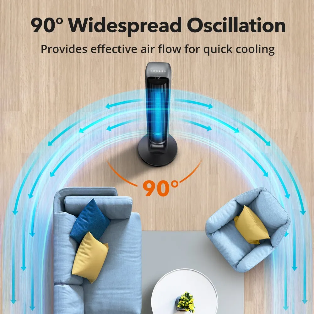 Smart Tower Fan - 120 Degree Oscillating