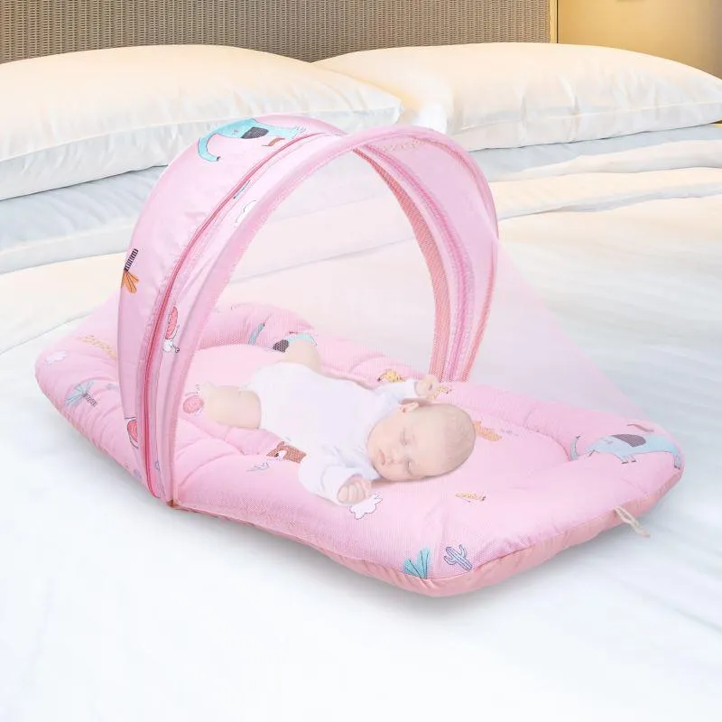 Snuggy Safari Baby Bed - Easy to Carry, Convertible, HQ Zip, 100% Natural Cotton