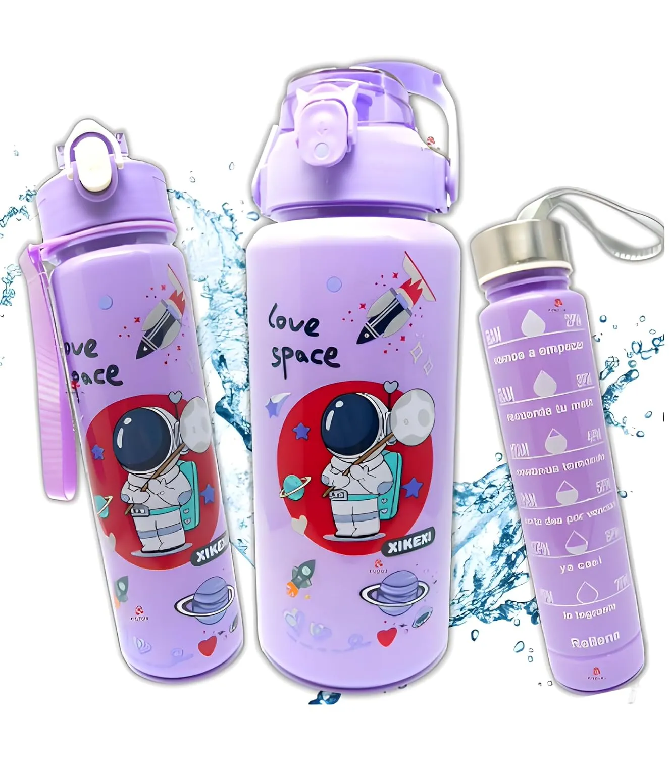 Space Water Bottle (1 Set 3 Piece)