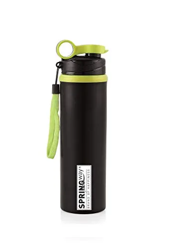 SPRINGWAY - Brand of Happiness Sporty Stainless Steel Water Bottle 750ml Set of 4 (Multicolour)