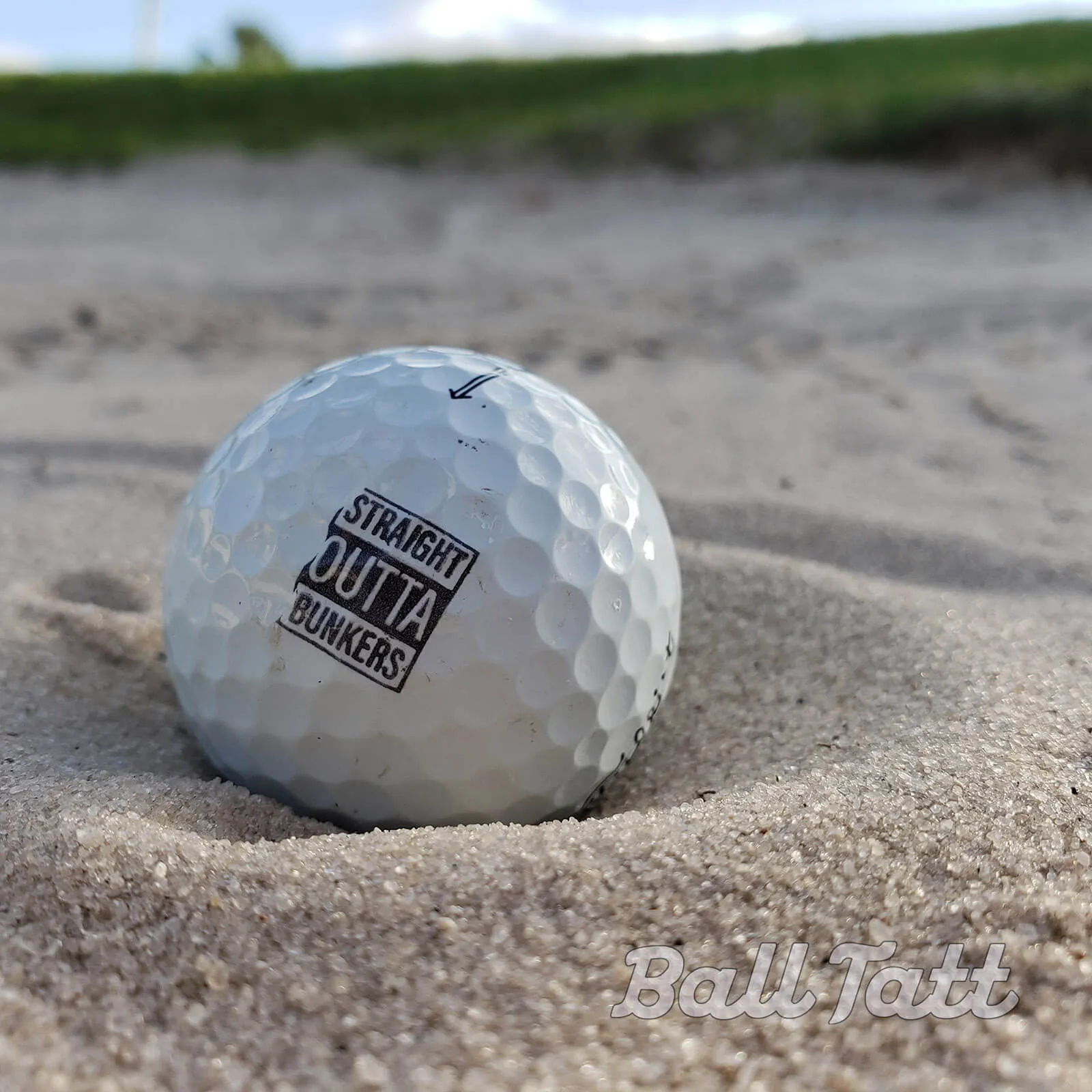 Straight Outta Bunkers Golf Ball Stamp