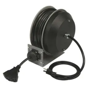 Strongway Heavy-Duty Retractable Extension Cord Reel | 30 Ft. | 12/3, Triple Tap