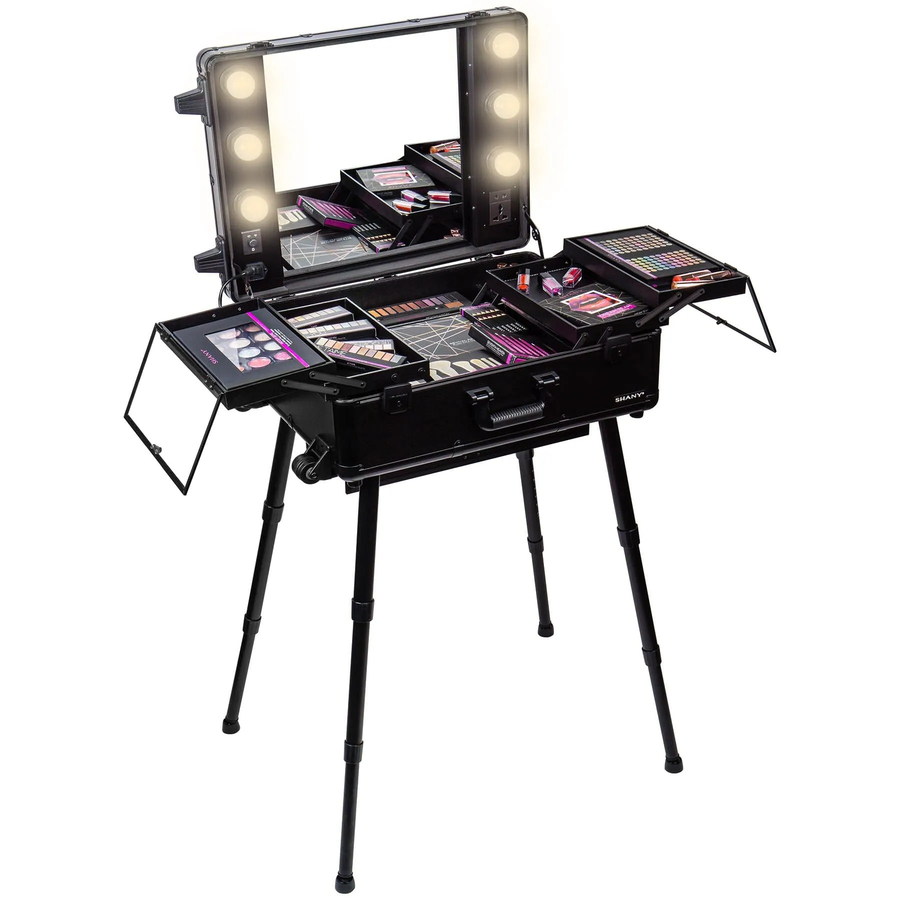 Studio ToGo Wheeled Trolley Makeup Case & Organizer with Light