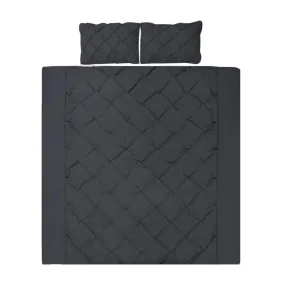 Super King Quilt Cover Set - Black