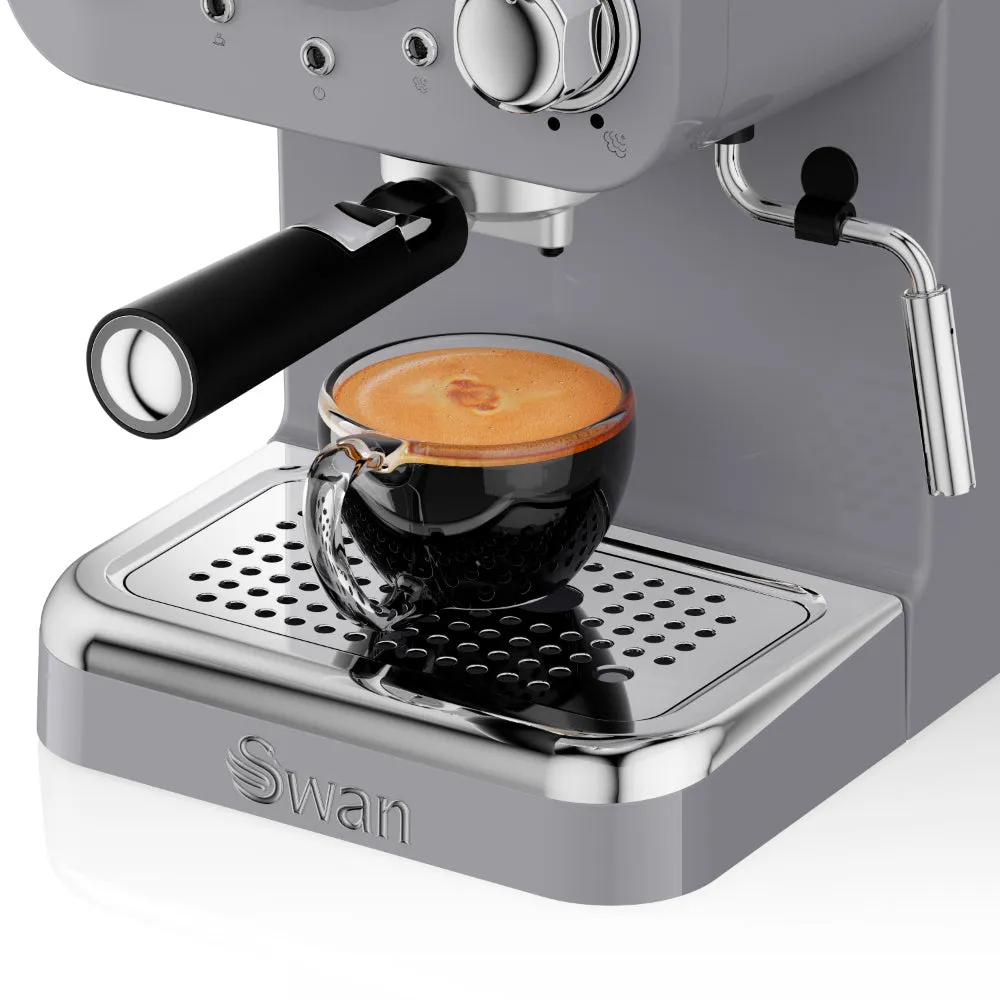 Swan Pump Espresso Coffee Machine  - Light Grey