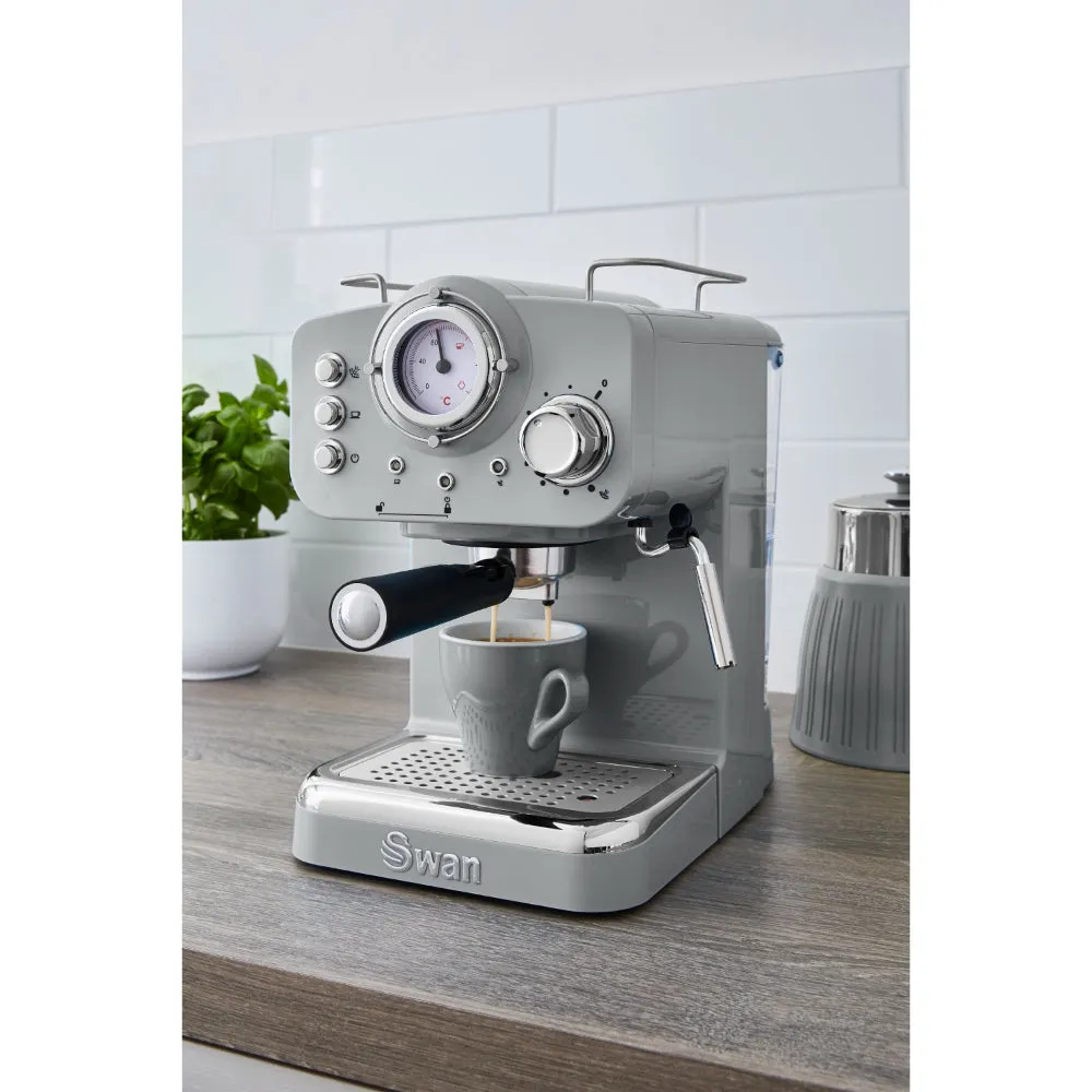 Swan Pump Espresso Coffee Machine  - Light Grey