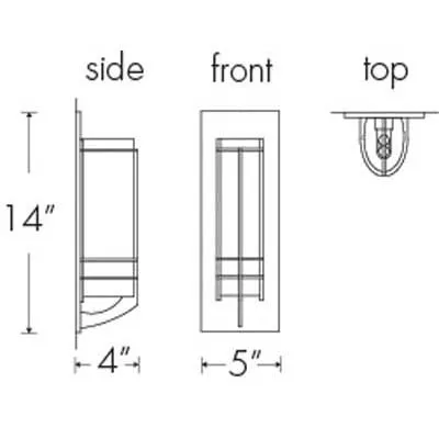 Synergy 11212 Indoor/Outdoor Wall Sconce By Ultralights Lighting