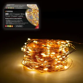 The Christmas Workshop 70559 200 LED Copper Wire Warm White Lights