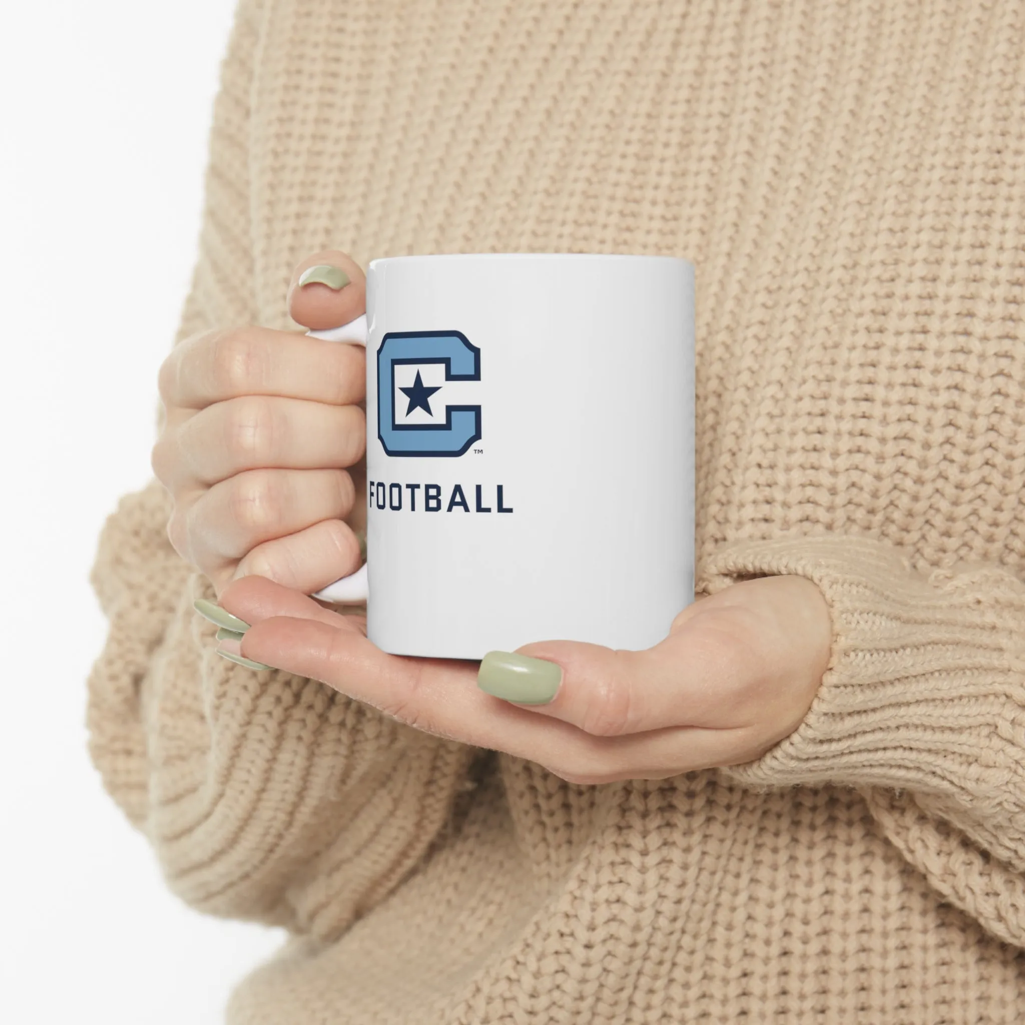 The Citadel Block C Logo, Sports Football, Ceramic Mug 11oz