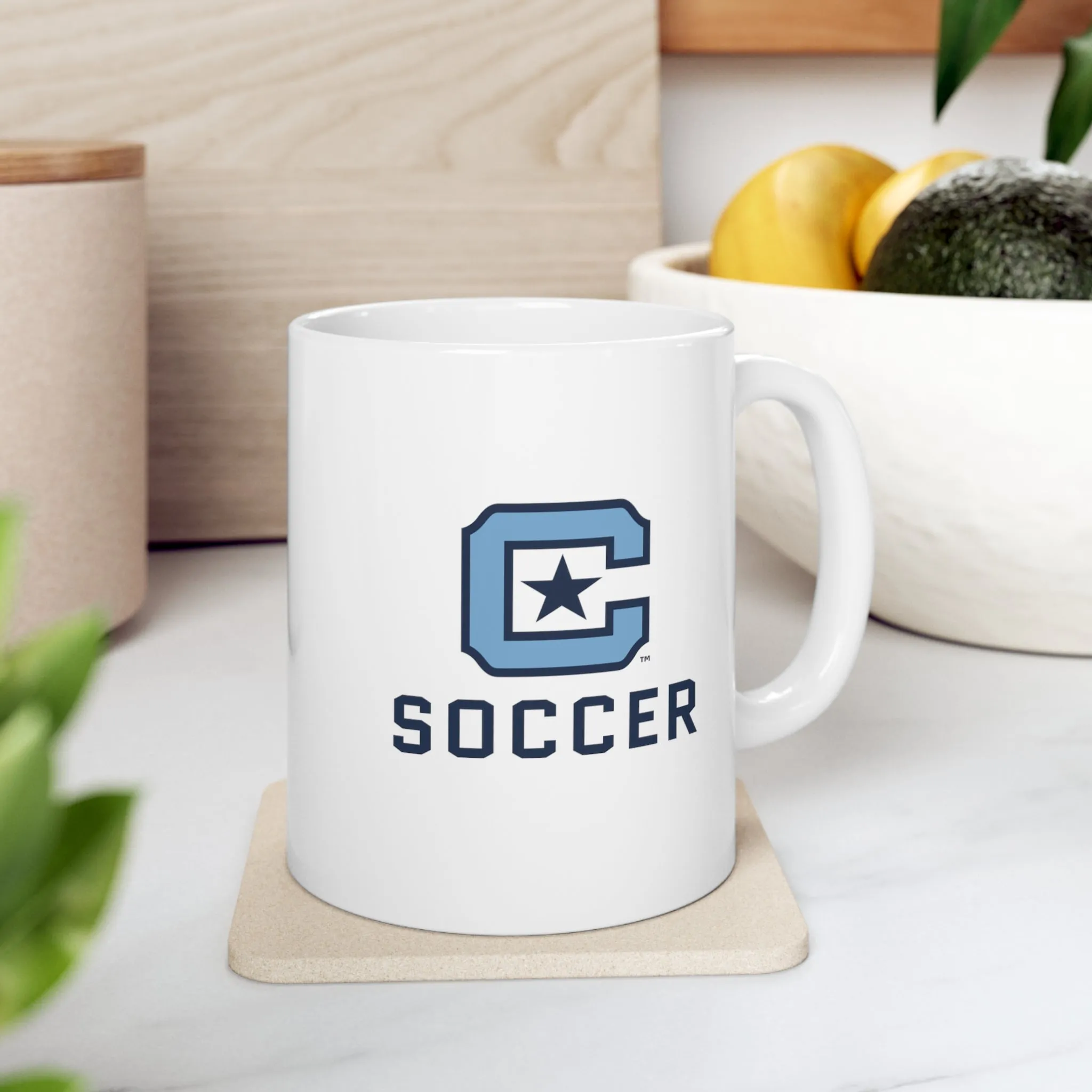 The Citadel Block C Logo, Sports Soccer, Ceramic Mug 11oz