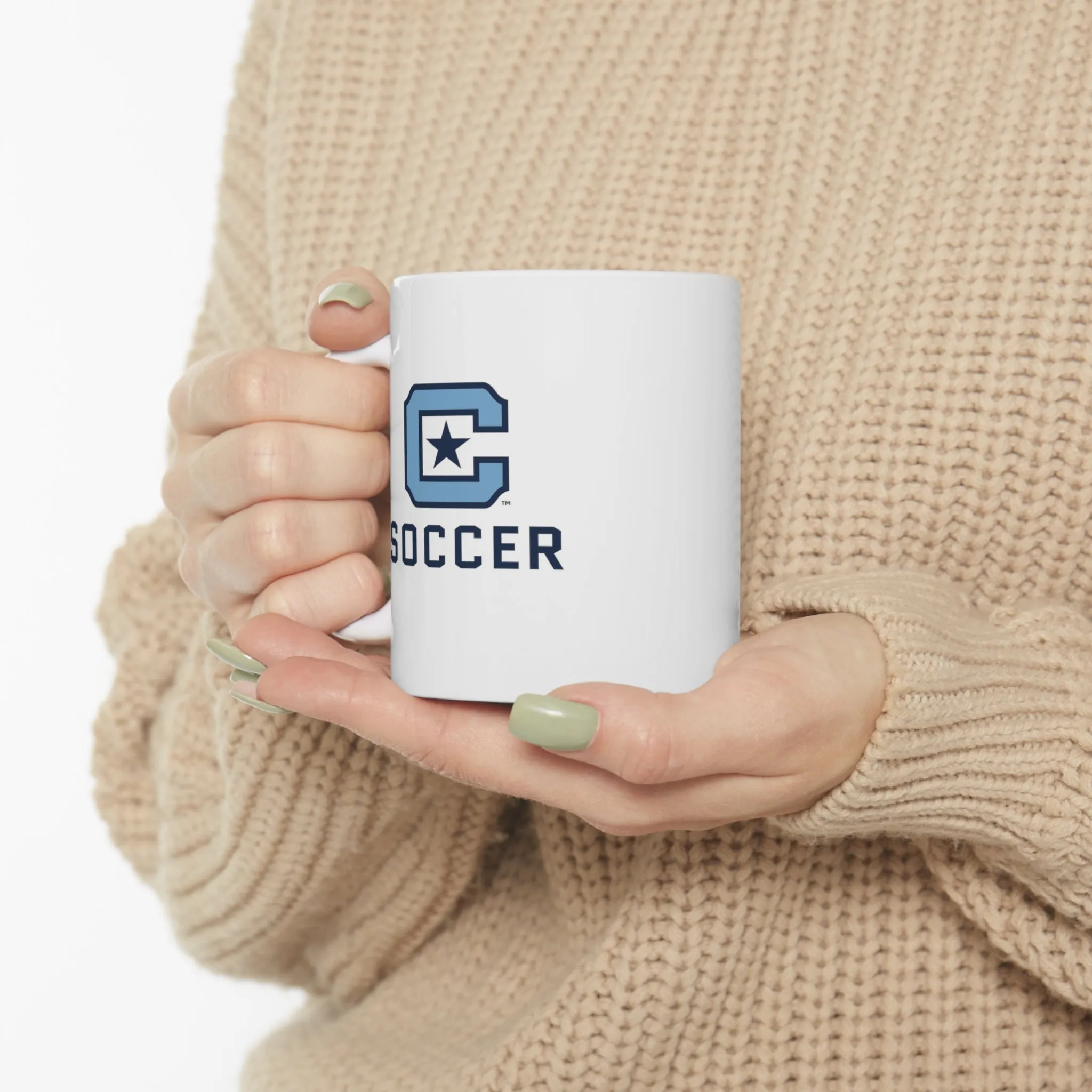 The Citadel Block C Logo, Sports Soccer, Ceramic Mug 11oz