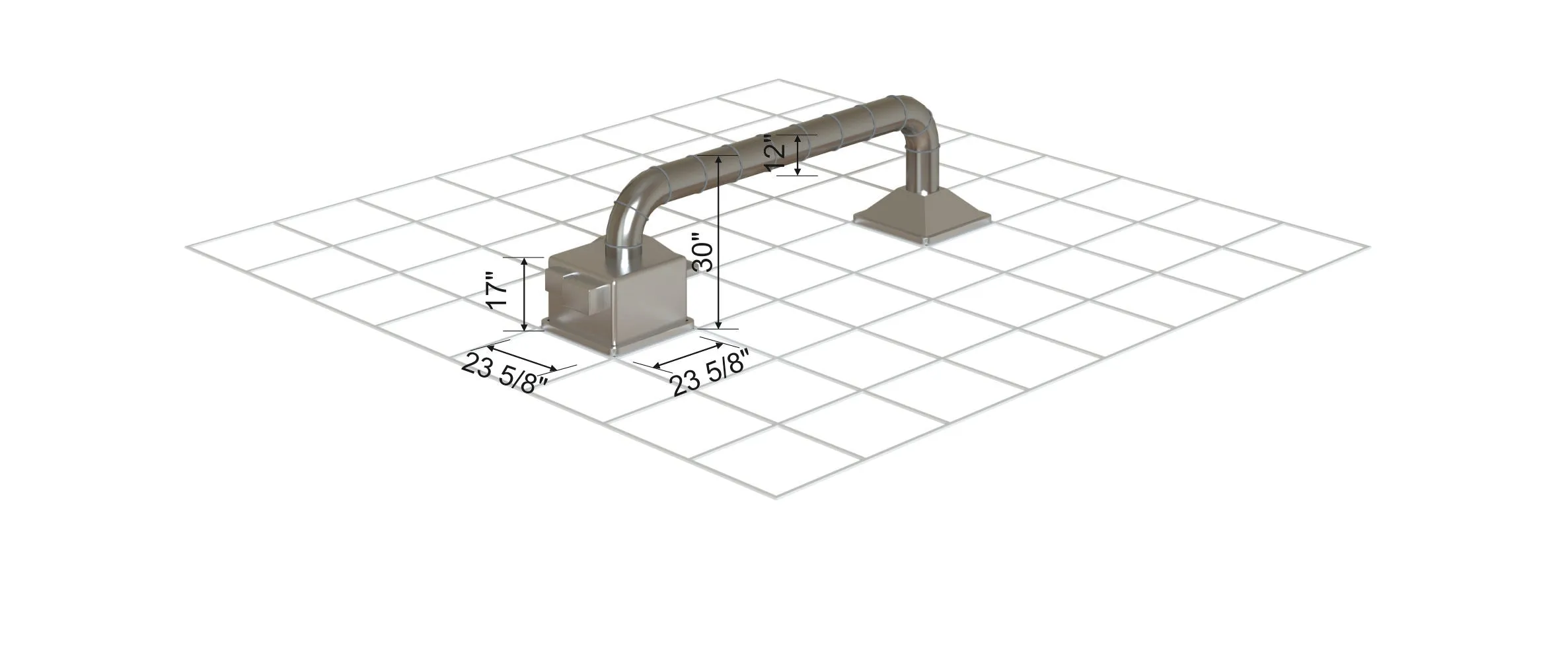 TRACS® Model TM500 Ceiling Mount UV-C Air Purification Systems