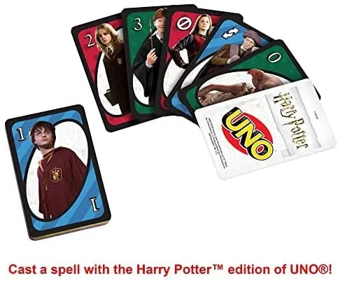 UNO Harry Potter Themed Card Game for 2-10 Players Ages 7Y  Random Style Pick