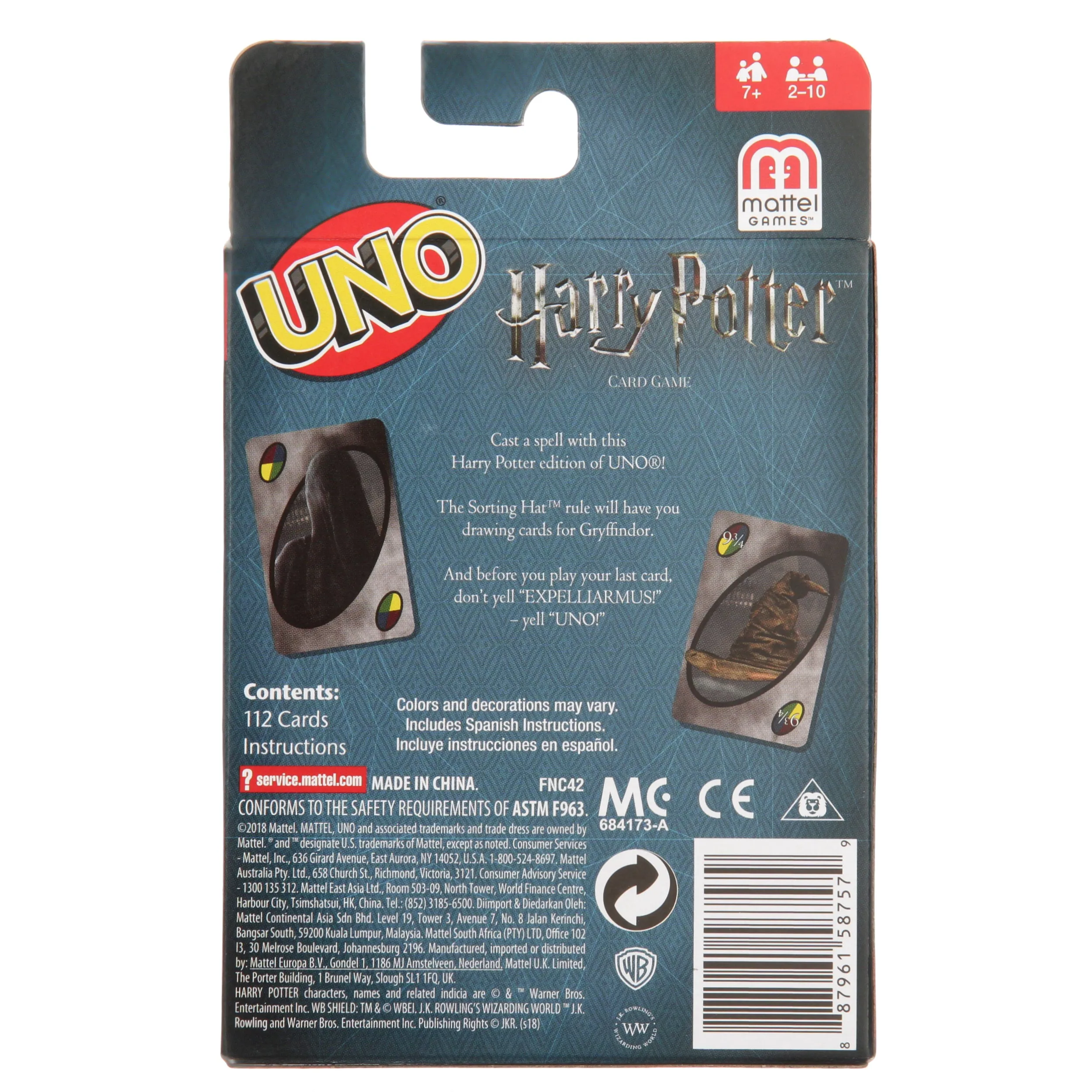 UNO Harry Potter Themed Card Game for 2-10 Players Ages 7Y  Random Style Pick