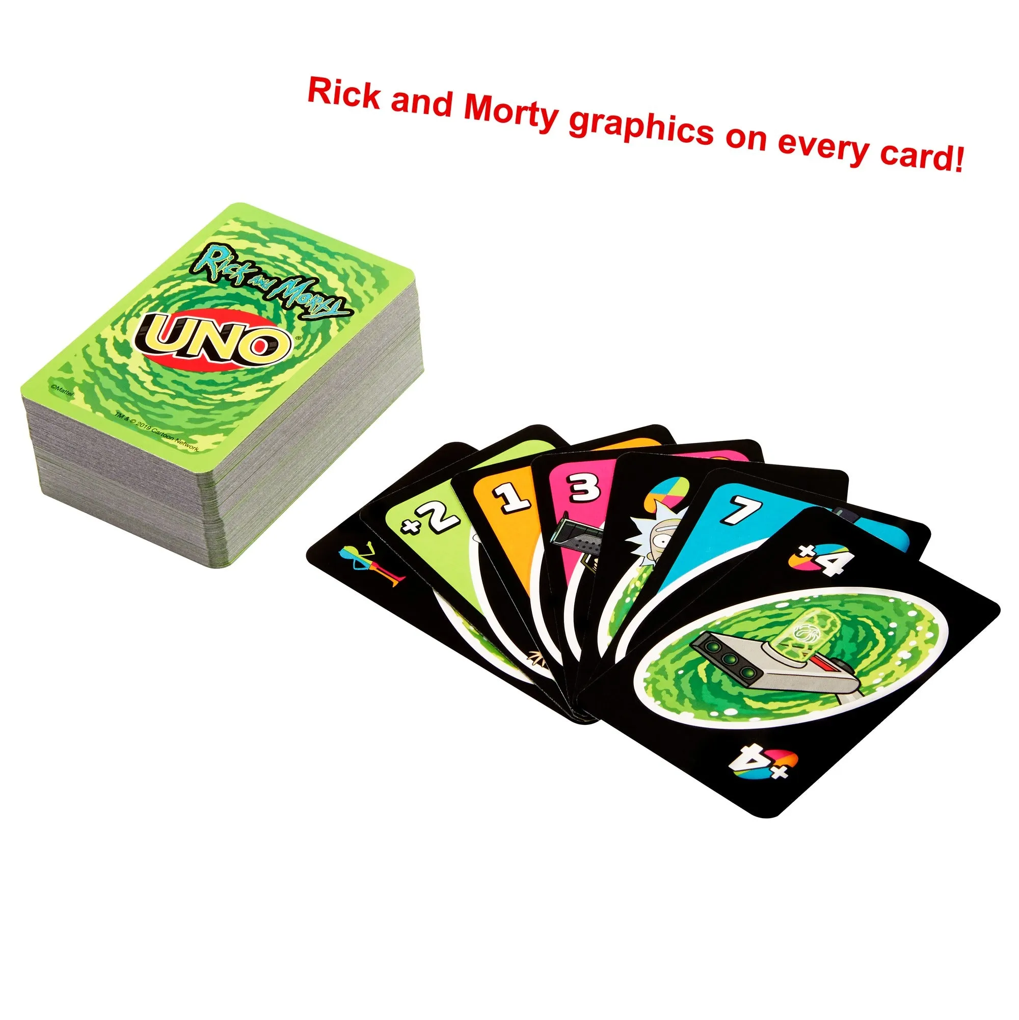 UNO Rick and Morty Card Game for Teens and Adults 13 Years Old and Up