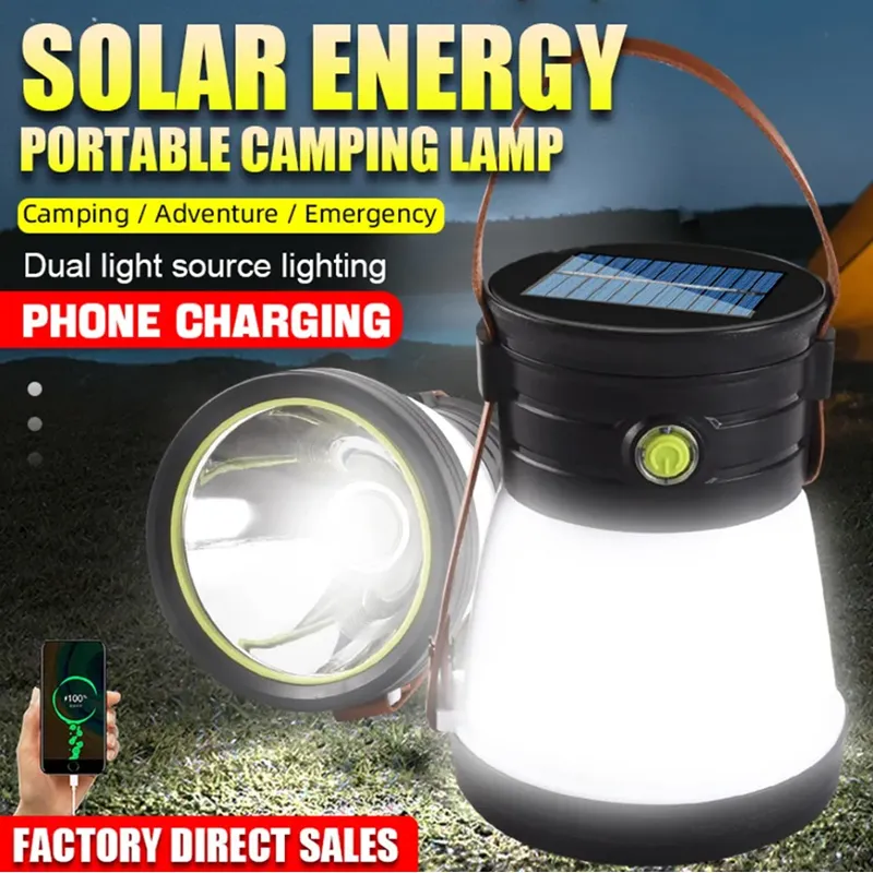 Usb Solar Led Lantern Torch Lamp- Db-238