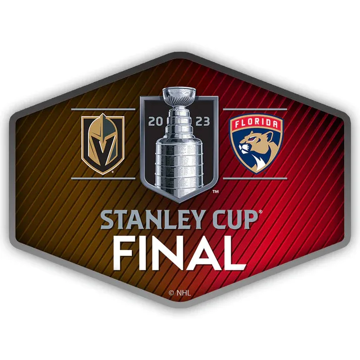 Vegas Golden Knights vs Florida Panthers Dueling 2023 Stanley Cup Final Pin