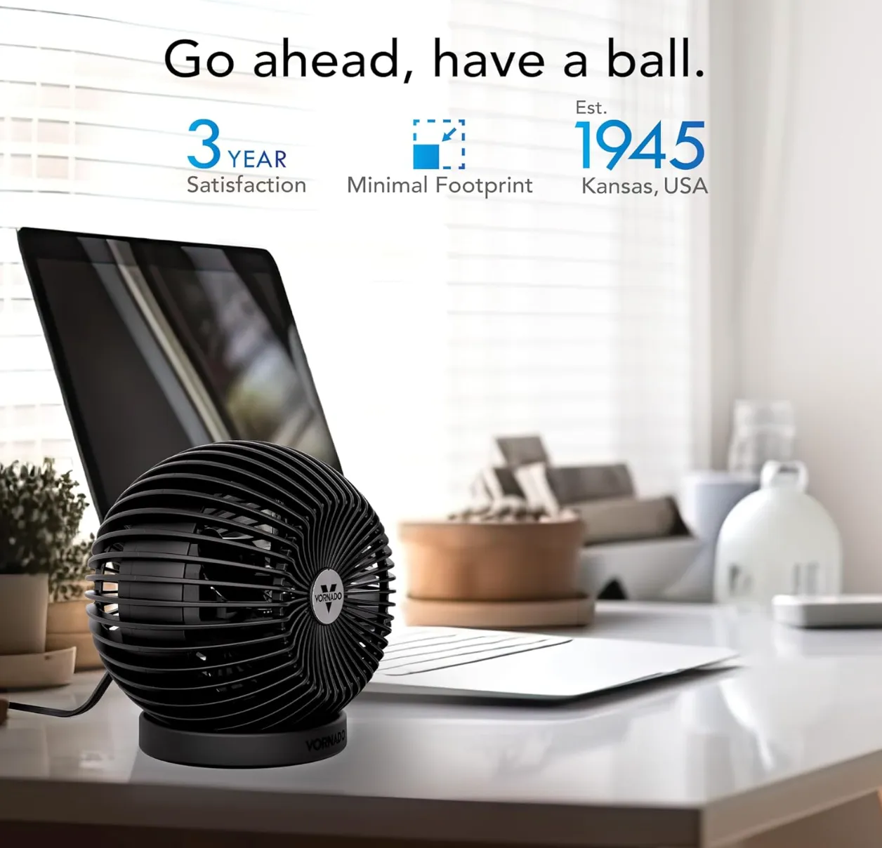 Vornado SPHERE Small Desktop Globe Fan