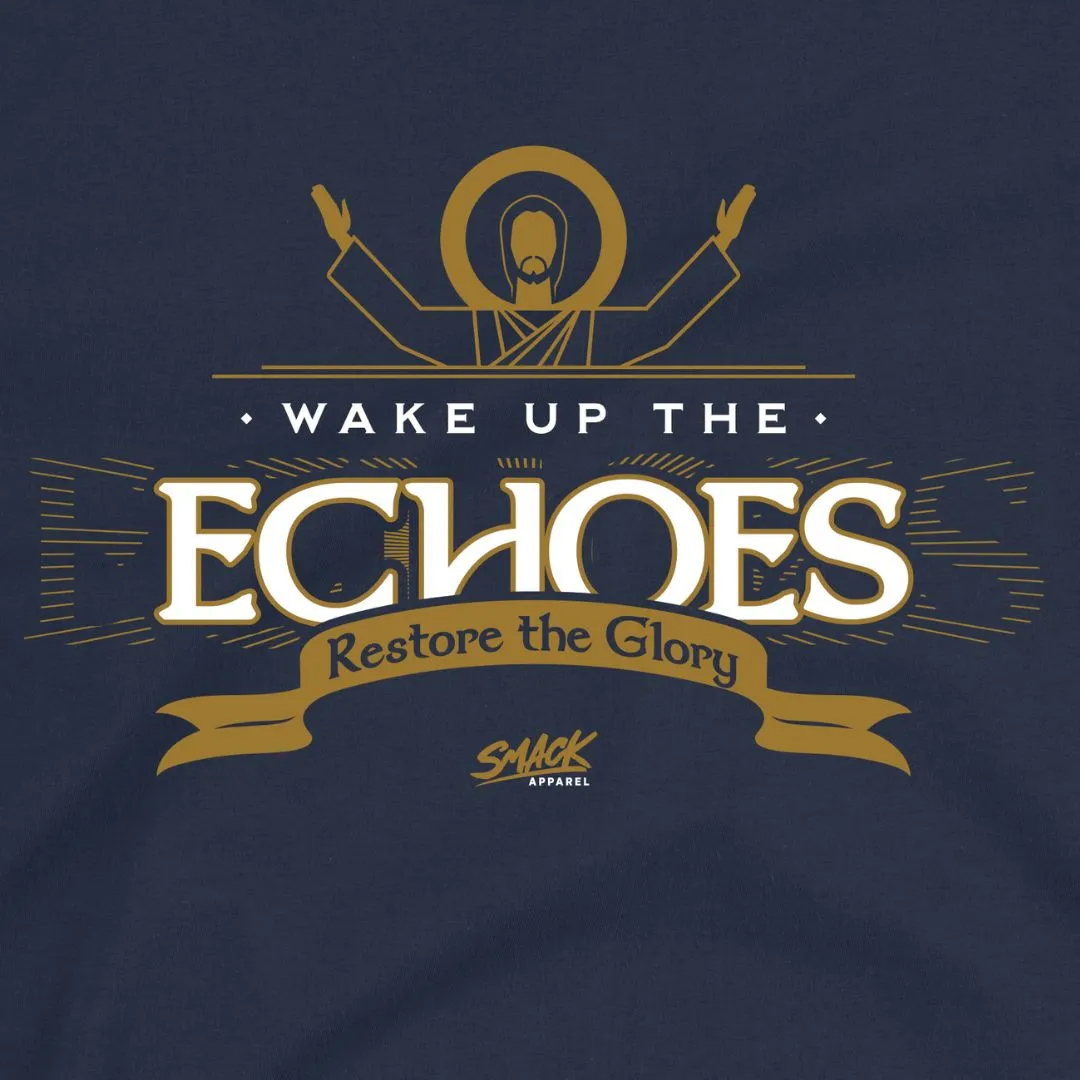 Wake Up the Echoes T-Shirt for Notre Dame College Fans (SM-5XL)