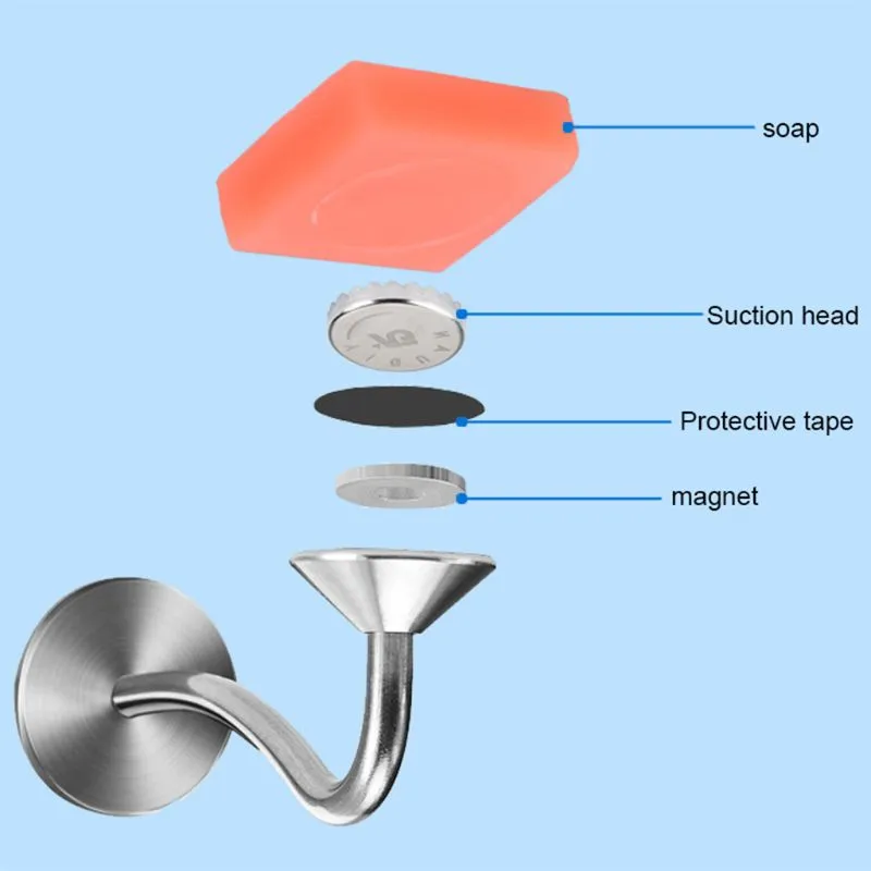 Wall-Mounted  Magnetic Soap Holder Rack