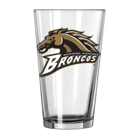 Western Michigan Broncos NCAA Boelter Brands Clear Pint Glass (16oz)