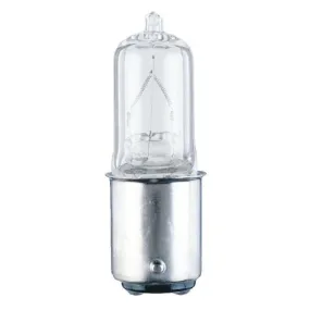 Westinghouse 0483600 50 Watt Halogen T3 Single-Ended Clear - 2900 Kelvin - Warm White - 600 Lumens - BY22d-Double Contact Bayonet Base - 120 Volt - Box