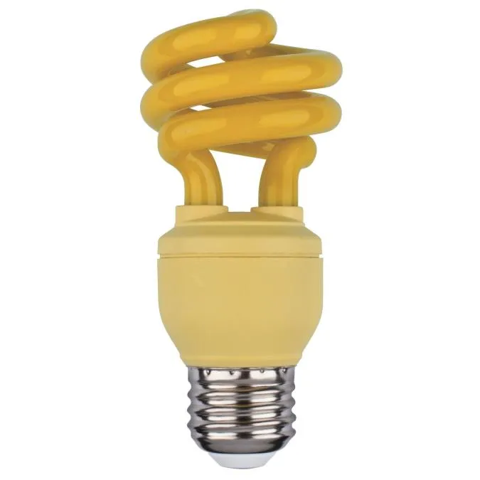 Westinghouse 3792500 13 Watt Compact Fluorescent Spiral Spiral - Yellow - E26-Medium Base - 120 Volt - Box