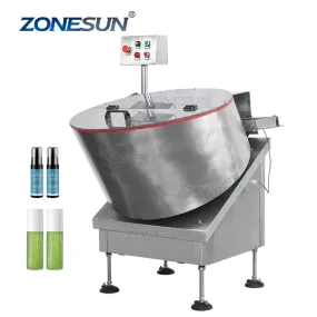 ZS-LP750 Automatic Small Round Rotary Plastic Essential Oil Bottle Unscrambler Sorting Turntable Feeding Machine